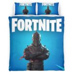 Housse De Couette Chevalier Noir Fortnite Skin 5 Parure de lit Ensemble De Literie