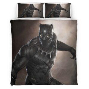 Housse De Couette Black Panther Marvel 1002 Parure de lit Ensemble De Literie