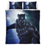 Housse De Couette Black Panther Marvel 1003 Parure de lit Ensemble De Literie