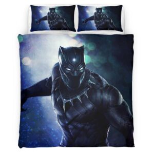 Housse De Couette Black Panther Marvel 1003 Parure de lit Ensemble De Literie