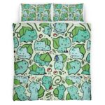 Housse De Couette Bulbizarre Pokémon Parure de lit Ensemble De Literie