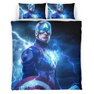 Housse De Couette Captain America – Marteau Parure de lit Ensemble De Literie