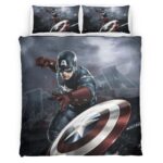 Housse De Couette Captain America Marvel 02 Parure de lit Ensemble De Literie
