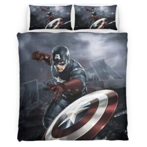 Housse De Couette Captain America Marvel 02 Parure de lit Ensemble De Literie
