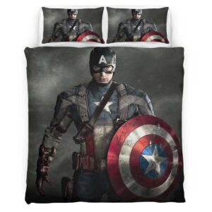 Housse De Couette Captain America Marvel 06 Parure de lit Ensemble De Literie