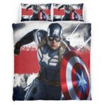 Housse De Couette Captain America Marvel 07 Parure de lit Ensemble De Literie