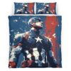 Housse De Couette Captain America Marvel 10 Parure de lit Ensemble De Literie