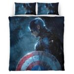 Housse De Couette Captain America Marvel 11 Parure de lit Ensemble De Literie
