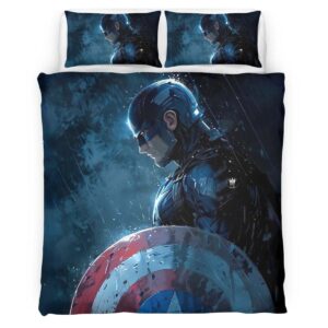 Housse De Couette Captain America Marvel 11 Parure de lit Ensemble De Literie