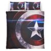 Housse De Couette Captain America – Bouclier 4 Parure de lit Ensemble De Literie