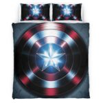 Housse De Couette Captain America – Bouclier 5 Parure de lit Ensemble De Literie