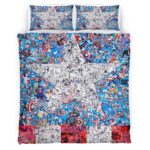 Housse De Couette Captain America vs Red Skull Parure de lit Ensemble De Literie