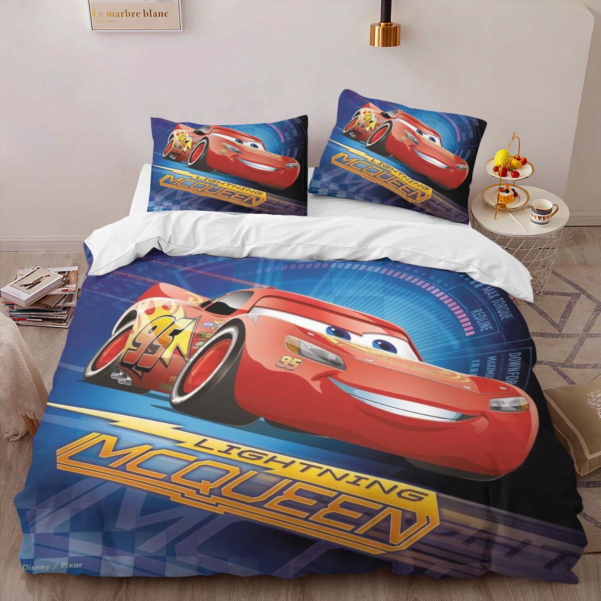Housse De Couette Cars – Flash McQueen 95 – 10 Parure de lit Ensemble De Literie – Image 2