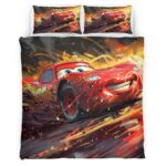 Housse De Couette Cars – Flash McQueen 95 – 14 Parure de lit Ensemble De Literie