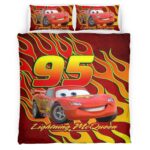 Housse De Couette Cars – Flash McQueen 95 – 2 Parure de lit Ensemble De Literie