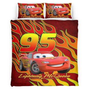 Housse De Couette Cars – Flash McQueen 95 – 2 Parure de lit Ensemble De Literie