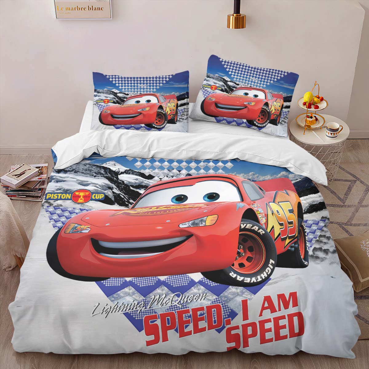 Housse De Couette Cars – Flash McQueen 95 – 20 Parure de lit Ensemble De Literie – Image 2