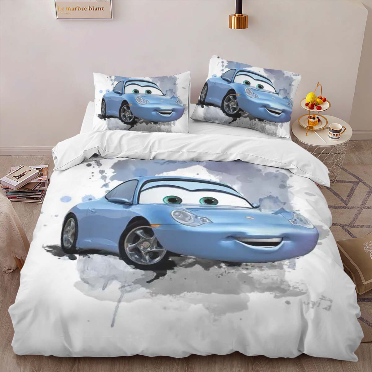 Housse De Couette Cars – Sally Carrera Parure de lit Ensemble De Literie – Image 2