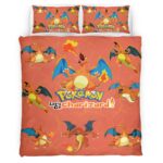 Housse De Couette Dracaufeu Pokémon Parure de lit Ensemble De Literie