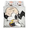 Housse De Couette Charlie Brown & Snoopy – Peanuts Parure de lit Ensemble De Literie