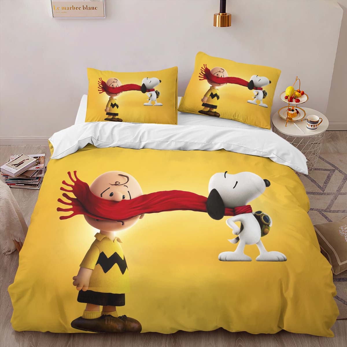 Housse De Couette Charlie Brown & Snoopy – Peanuts 2 Parure de lit Ensemble De Literie – Image 2