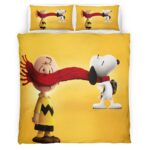 Housse De Couette Charlie Brown & Snoopy – Peanuts 2 Parure de lit Ensemble De Literie