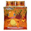 Housse De Couette Salamèche Feu Pokémon 3 Parure de lit Ensemble De Literie