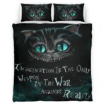 Housse De Couette Chat du Cheshire – Alice au pays des merveilles 03 Parure de lit Ensemble De Literie