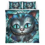Housse De Couette Chat du Cheshire – Alice au pays des merveilles 05 Parure de lit Ensemble De Literie