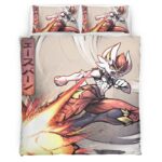 Housse De Couette Pyrobut Pokémon 7 Parure de lit Ensemble De Literie