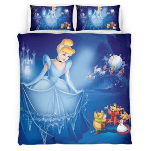 Housse De Couette Cendrillon – Princesse Disney 13 Parure de lit Ensemble De Literie