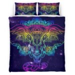 Housse De Couette Éléphant coloré – Style 02 Parure de lit Ensemble De Literie