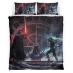 Housse De Couette Dark Vador contre Luke Skywalker Parure de lit Ensemble De Literie