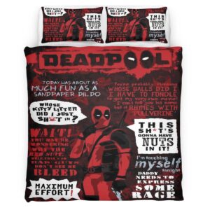 Housse De Couette Deadpool 21 Parure de lit Ensemble De Literie