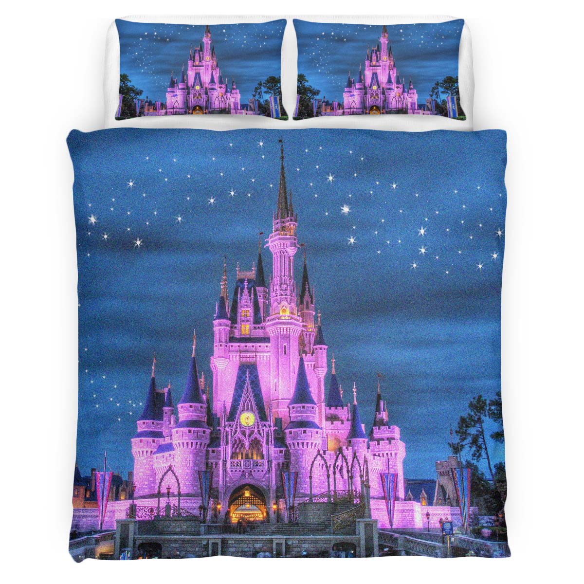 Housse De Couette Disney – Château Parure de lit Ensemble De Literie