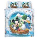 Housse De Couette Donald Duck & Mickey Mouse Disney Parure de lit Ensemble De Literie