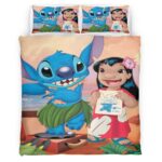 Housse De Couette Personnages Disney Lilo & Stitch 1005 Parure de lit Ensemble De Literie