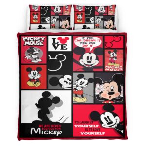 Housse De Couette Mickey Mouse Disney 20 Parure de lit Ensemble De Literie