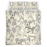 Housse De Couette Mickey Mouse Disney 24 Parure de lit Ensemble De Literie