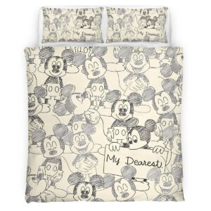 Housse De Couette Mickey Mouse Disney 24 Parure de lit Ensemble De Literie