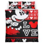 Housse De Couette Mickey Mouse Disney 45 Parure de lit Ensemble De Literie