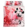 Housse De Couette Mickey Mouse & Minnie Mouse Disney 11 Parure de lit Ensemble De Literie
