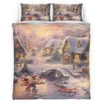 Housse De Couette Mickey Mouse & Minnie Mouse Disney 13 Parure de lit Ensemble De Literie