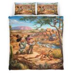 Housse De Couette Mickey Mouse & Minnie Mouse Disney 14 Parure de lit Ensemble De Literie