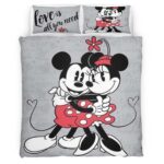 Housse De Couette Mickey Mouse & Minnie Mouse Disney 17 Parure de lit Ensemble De Literie