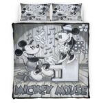 Housse De Couette Mickey Mouse & Minnie Mouse Disney 19 Parure de lit Ensemble De Literie