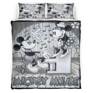 Housse De Couette Mickey Mouse & Minnie Mouse Disney 19 Parure de lit Ensemble De Literie
