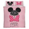 Housse De Couette Mickey Mouse & Minnie Mouse Disney 21 Parure de lit Ensemble De Literie