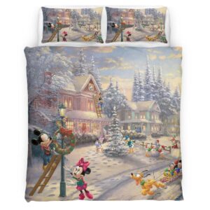 Housse De Couette Mickey Mouse & Minnie Mouse Disney 4 Parure de lit Ensemble De Literie