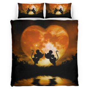 Housse De Couette Mickey Mouse & Minnie Mouse Disney 8 Parure de lit Ensemble De Literie